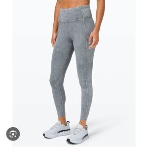 Lululemon Fast and Free Tight II 25" Ice Dye
